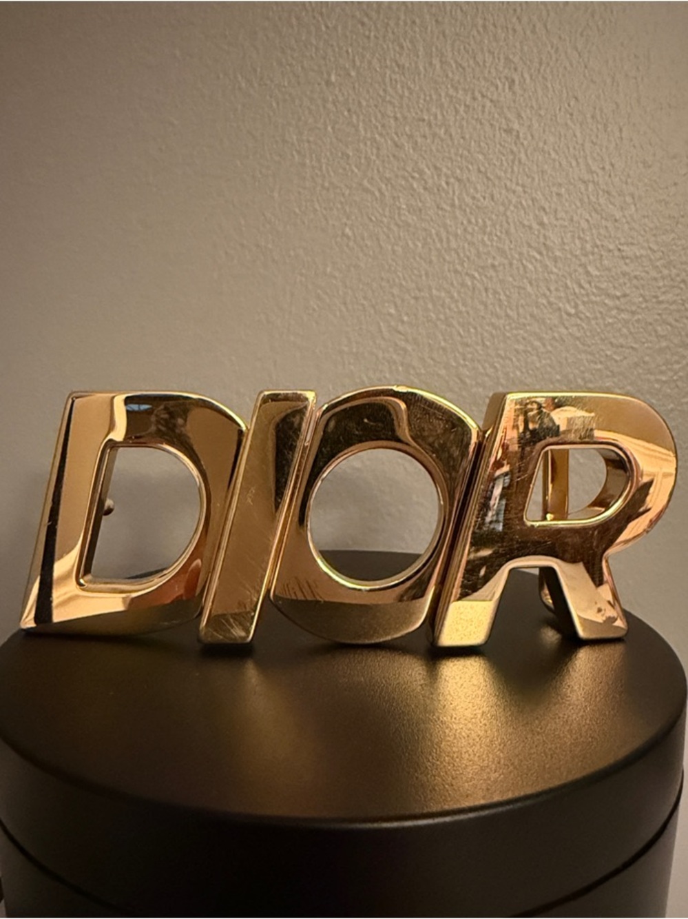 Dior Gold Logo Belt Buckle